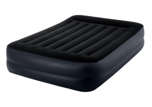 Надувная кровать Intex 152х203х42см, встроенный насос 220V, Pillow Rest Raised Bed, арт. 64124