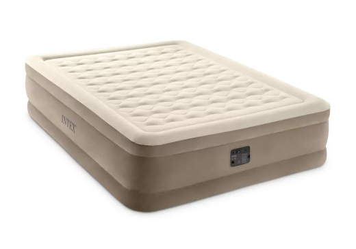 Надувная кровать Intex 152х203х46см, встроенный насос 220V, Ultra Plush Bed, арт. 64428