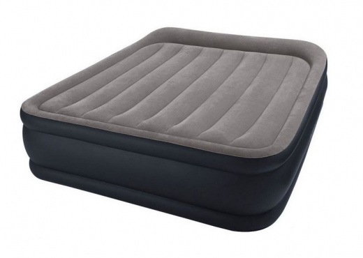 Надувная кровать Intex 152x203x42 Deluxe Pillow Rest Reised Bed, встроенный насос 220V, арт. 64136